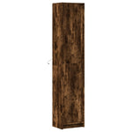Highboard with LED Smoked Oak 41.5x32.5x200 cm Engineered Wood 3307902