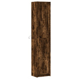 Highboard with LED Smoked Oak 41.5x32.5x200 cm Engineered Wood 3307902