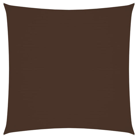 ZNTS Sunshade Sail Oxford Fabric Square 3.6x3.6 m Brown 135798