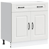 Kitchen Base Cabinet Kalmar White Engineered Wood 853497