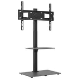 Corner TV Stand 2-Tiers for 32-65 Inch Black 379566