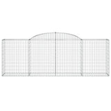 Arched Gabion Baskets 7 pcs 300x50x100/120 cm Galvanised Iron 3146706