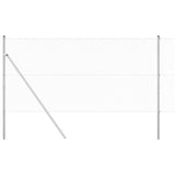 Hexagonal Fence Ground Fix 10 x 1 m Galvanised Steel Silver 3352918