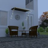 Retractable Awning with LED 200x150 cm Anthracite 145916