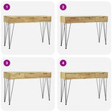 Console Table 120x35x76 cm Solid Teak 244573