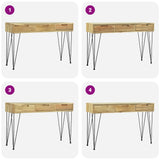 Console Table 120x35x76 cm Solid Teak 244573