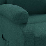 Recliner Chair Dark Green Fabric 342424