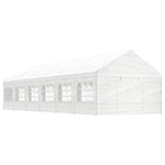 Gazebo with Roof White 13.38x4.08x3.22 m Polyethylene 3155490