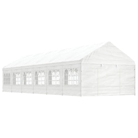 Gazebo with Roof White 13.38x4.08x3.22 m Polyethylene 3155490