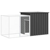 Rabbit Cage Anthracite 200x91x100 cm Galvanised Steel 3155527