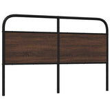 Replace Headboard Brown Oak 150 cm Steel and Engineered Wood 4100341