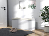 Elegant Eight Shoe Bench, with Top Seat - White T3398P344821
