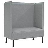 Highback Sofa Light grey 109 x 56 x 121 cm Fabric 42010832