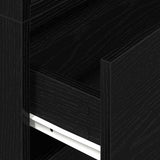 Cabinets with 2 Drawers 2 pcs Black Oak 60x31x40 cm Engineered Wood 858824