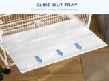 Large Bird Cage Budgie Cage for Finch Canaries Parakeet with Rolling Stand, Slide-out Tray, Storage T3398P347595