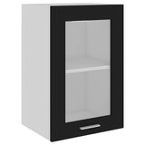 Hanging Glass Cabinet Black Engineered wood, glass 40 x 31 x 60 cm 802506