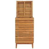 Laundry Basket 40x40x70 cm Solid Teak Wood 289076