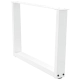 Coffee Table Legs V-Shape 2 pcs White 70x cm Steel 4012637