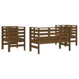 3 Piece Garden Lounge Set Honey Brown Solid Wood Pine 825145