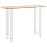 ZNTS Coffee Table Legs White 2 pcs 50x cm Steel 4013341