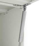 Wall Cabinet for Garage with Gas-lift Door White 883261
