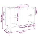 Bathroom Cabinet Sonoma Oak 80x33x60 cm Engineered Wood 849680