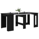 Dinning Table 180 x 85 x 75 cm Engineered Wood Black Oak 3424940