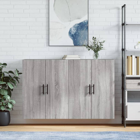 Wall Mounted Cabinets 2 pcs Grey Sonoma 69.5x34x90 cm 3195649