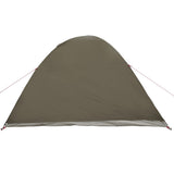 ZNTS Camping Tent Dome 3-Person Brown Waterproof 4009616