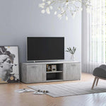 TV Cabinet Concrete Grey 120x34x37 cm Engineered Wood 801165