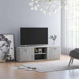 TV Cabinet Concrete Grey 120x34x37 cm Engineered Wood 801165