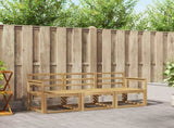 Outdoor Sofa Set 3 pcs White 189.5 x 63 x 73 cm 3387163