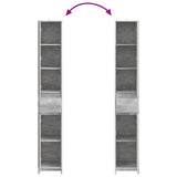 Bathroom Cabinet Concrete Grey 30 x 33 x 190 cm Engineered Wood 890755