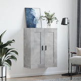 Wall Mounted Cabinet Concrete Grey 69.5x34x90 cm Engineered Wood 830400