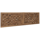 Bed Headboard Natural Solid Teak Wood 42024561