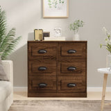 Sideboard Brown Oak 70x35.5x67.5 cm Engineered Wood 816439