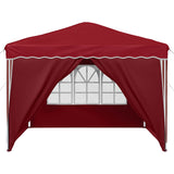 Pop-up Party Tent 288 x 288 x 245 cm Burgundy Oxford Fabric 42019774