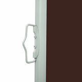 Patio Retractable Side Awning 140x600 cm Brown 313374