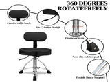 Drum Throne with Backrest, Hydraulic Drum Stool Adjustable Height, Heavy Duty Hydraulic Drum Seat 18687702