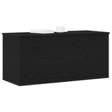 Storage Box Black oak 100 x 42 x 46 cm Engineered Wood 862293