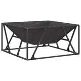 Fire Pit Black 80 x 80 x 40 cm Steel 858994