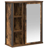 Bathroom Wall Cabinet with Mirror Smoked Oak 50x21x60 cm 861904