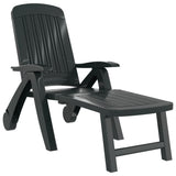 Folding Sun Lounger Polypropylene Green 318223