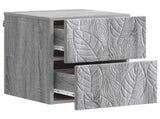 Wall-Mounted Bedside Cabinet 2 pcs Grey Sonoma 898818