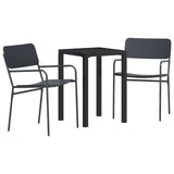 Outdoor Furniture Set 3 pcs Anthracite Steel 3422866