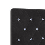 ZNTS Bed Frame Black 160x200 cm Velvet 3344887