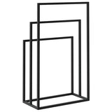 Freestanding Towel Rack Black 48x24x79 cm Iron 343090