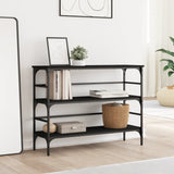 Console Table Black 100x32x75 cm Engineered Wood 839048