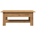 ZNTS Coffee Table Artisan Oak 102x55x42 cm Engineered Wood 856797