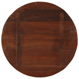 Table Top 80x2.5 cm Round Solid Wood Reclaimed 370042